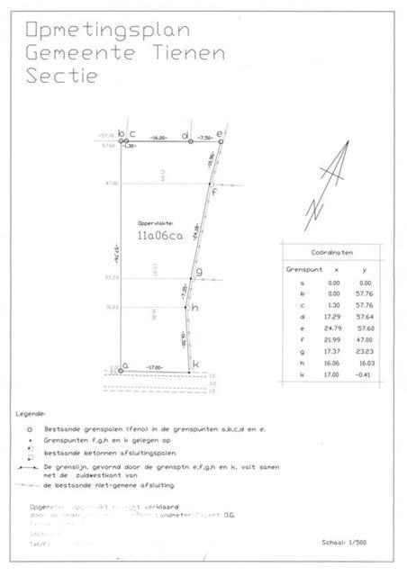  Opmetingsplan landmeter 