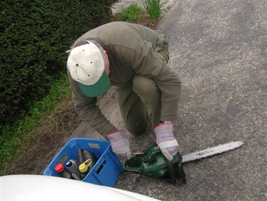  kettingzaag klaarmaken 