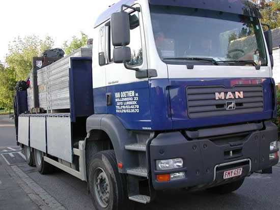  Klaar voor een eerste rit naar onze werf 