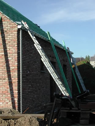  Dakgoot aan de rechtse kant 