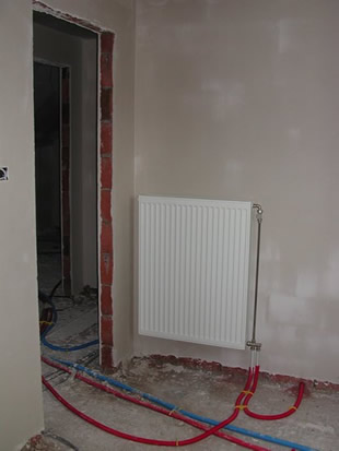  Foute radiator in badkamer 