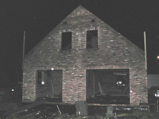 ruwbouw achterkant klaar
